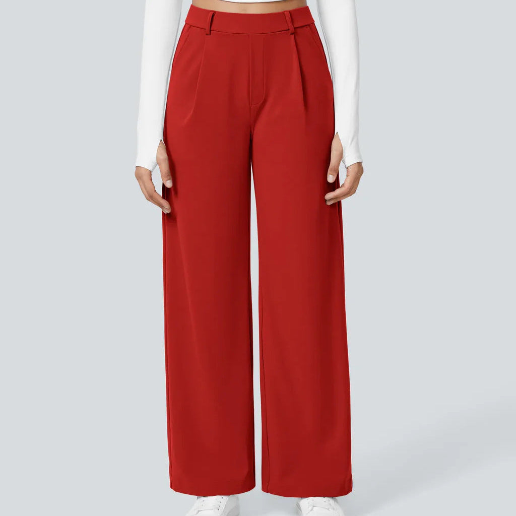 CHARMIE™ - Casual High Waist Straight Leg Pants