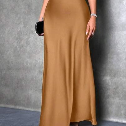 FIONA™ - Satin High-Waist Skirt