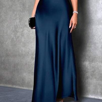 FIONA™ - Satin High-Waist Skirt