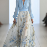 Abigail™ - Elegant Floral Wedding Guest Maxi Dress