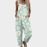 Gaudina | Dungarees with Fresh Daisy Print