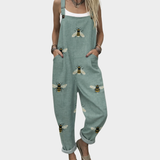 Rosaria | Dungarees with Bee Print