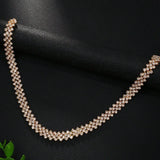 Elegant Rhinestone Collar Necklace