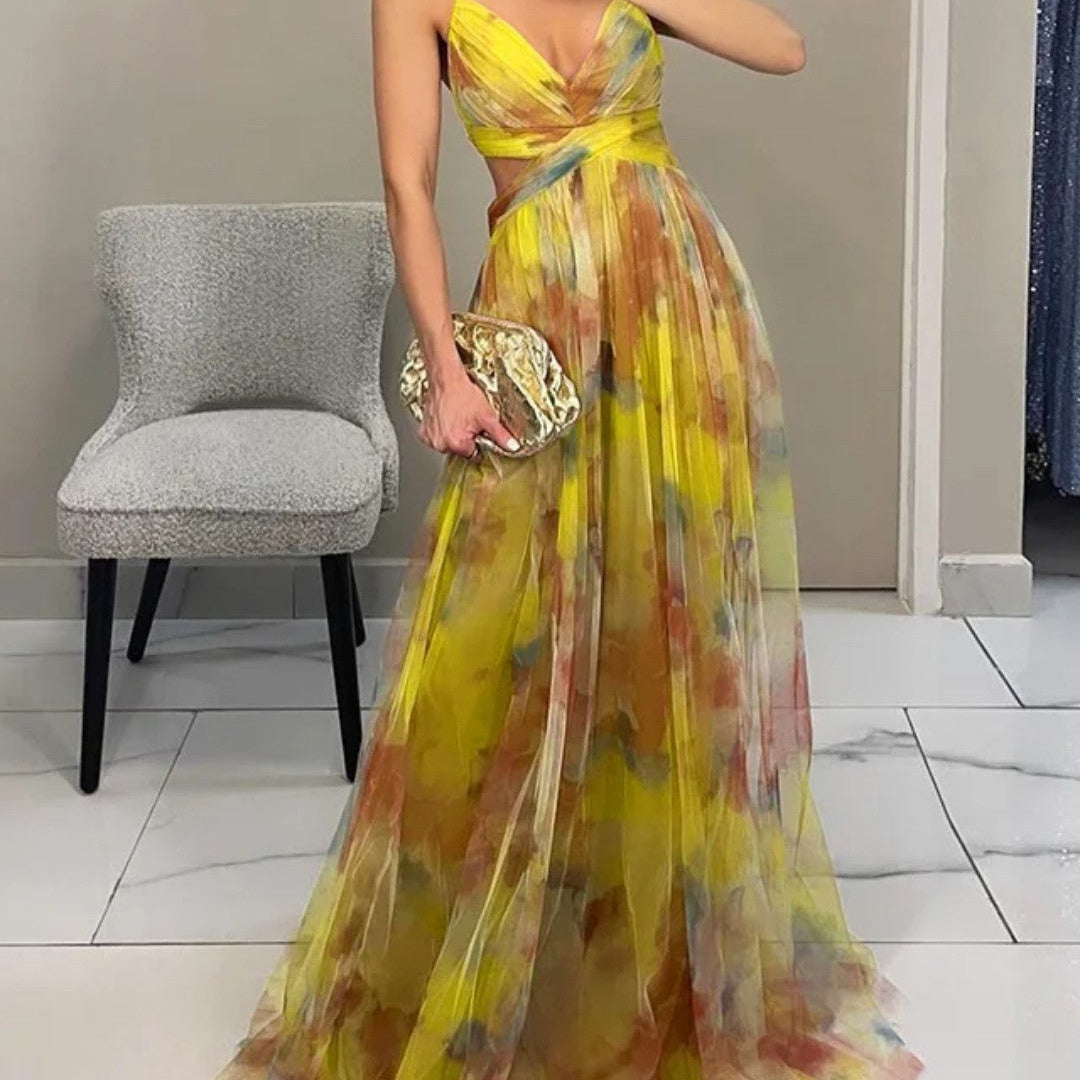Bella - Elegant Floral Maxi Dress
