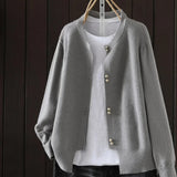 Elara - Pearl Button Cardigan