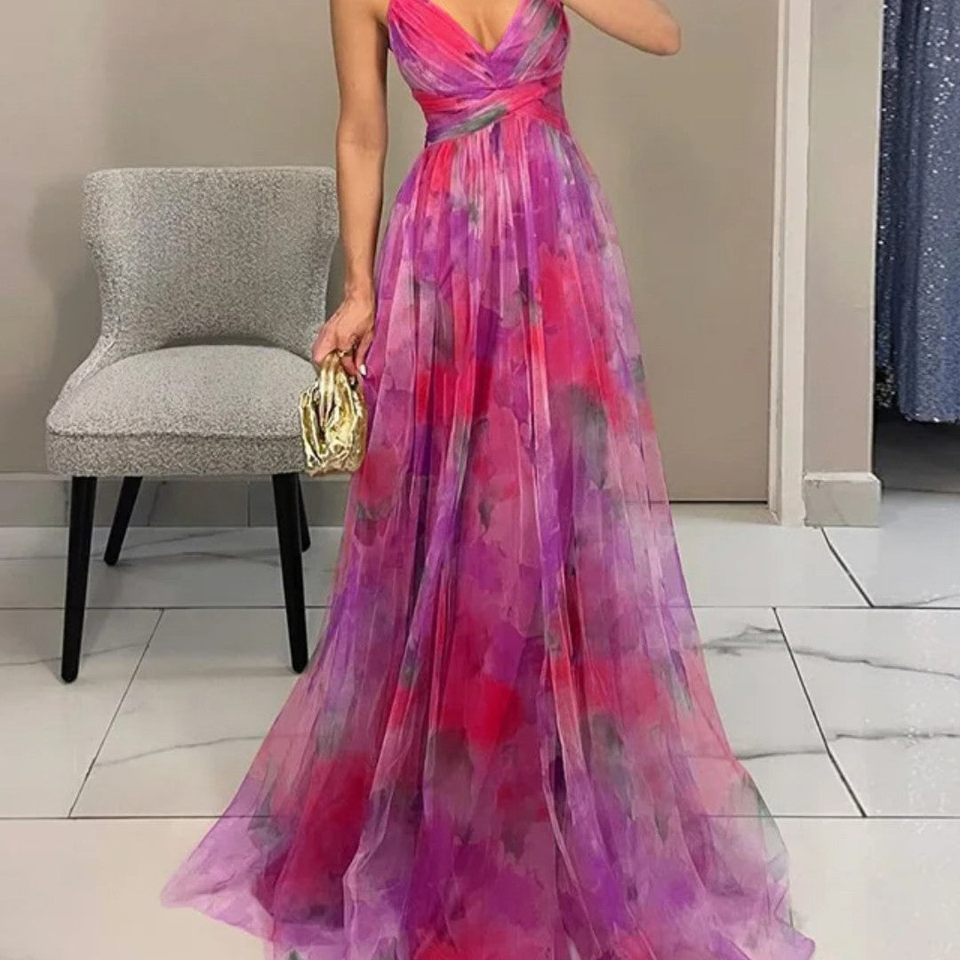 Bella - Elegant Floral Maxi Dress