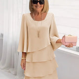 Élise | Elegant flowing dress with ruffles
