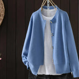 Elara - Pearl Button Cardigan