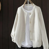 Elara - Pearl Button Cardigan