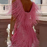 Nancy | Fringe Party Dress
