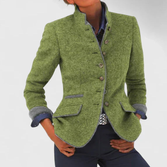 Margaret - Classic Wool Blend Blazer