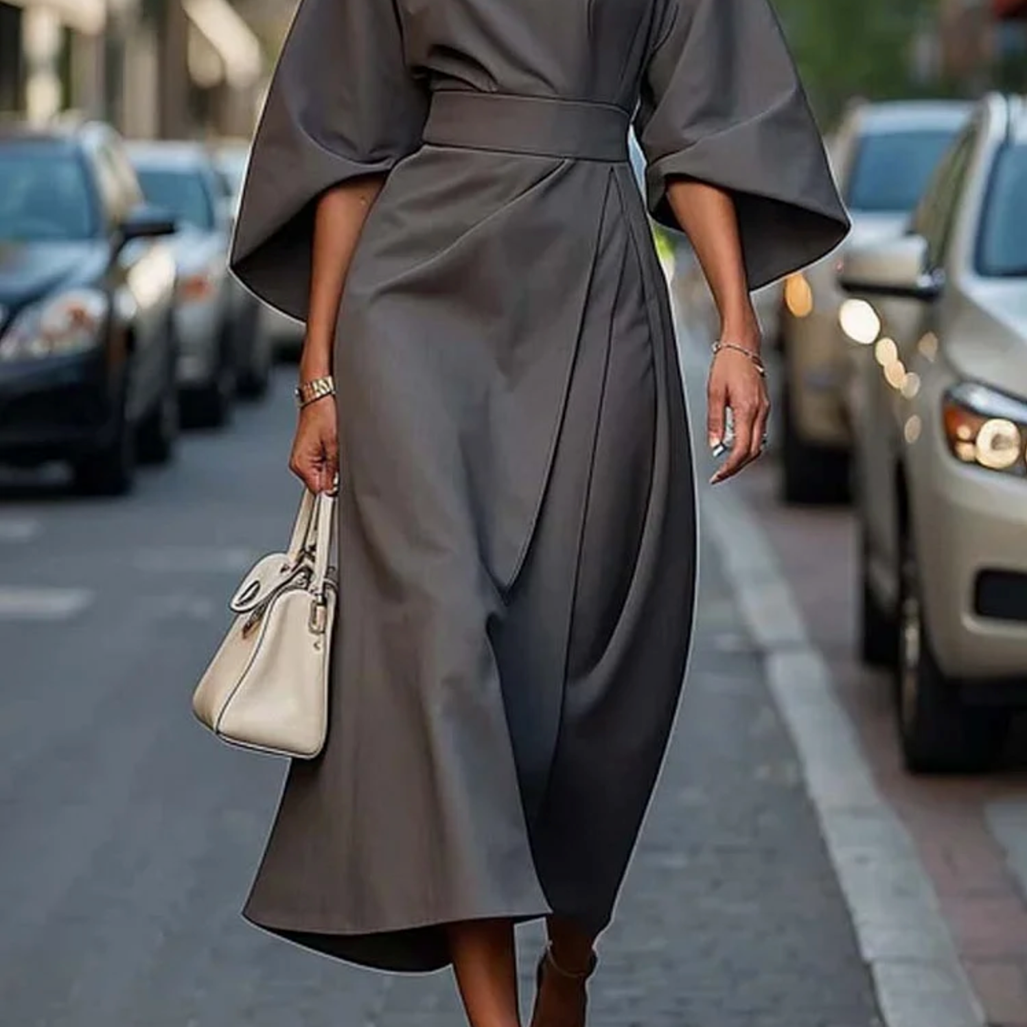 Keira - Eleagnt Sleeve Summer Maxi Dress