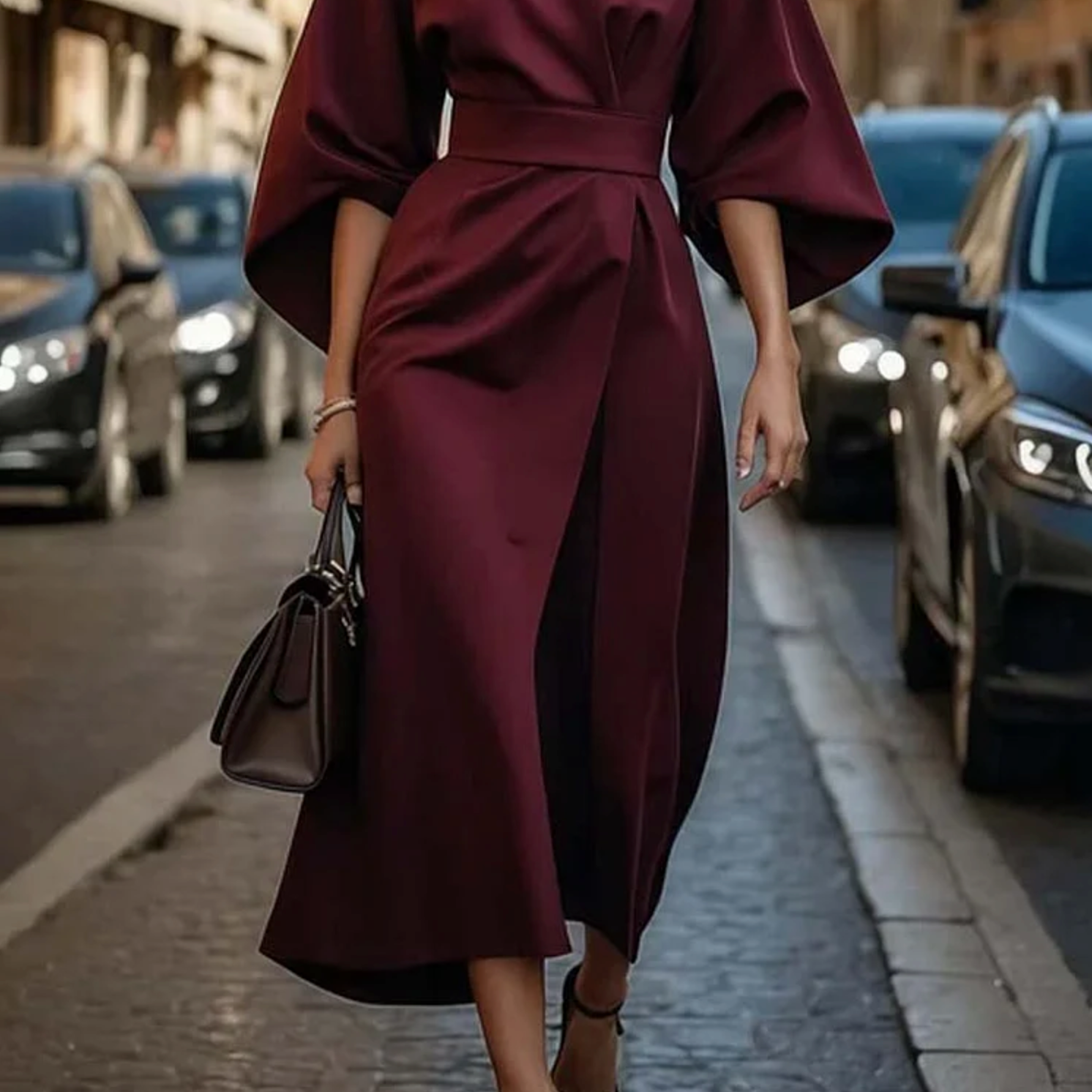 Keira - Eleagnt Sleeve Summer Maxi Dress