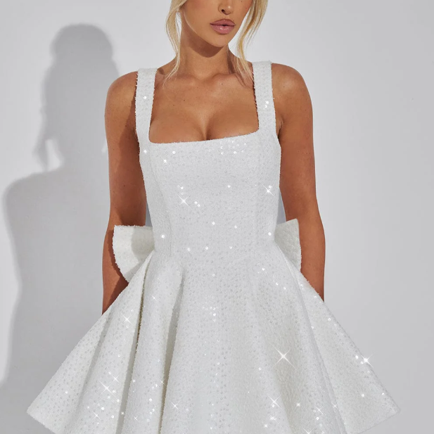 Romy | Dazzling Bow Dress