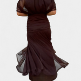 Sophia - Elegant Floral Pleated Dress