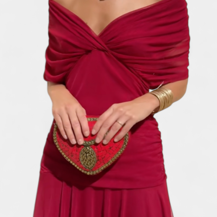 Harper - Elegant Red Dress