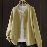 Elara - Pearl Button Cardigan