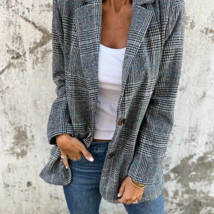 LUCINDA™ - Classic Plaid Blazer