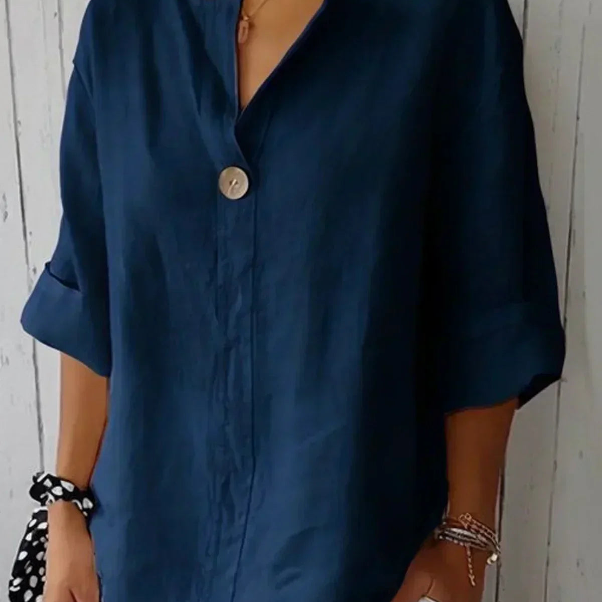 NAYLA™ - Casual V-Neck Blouse