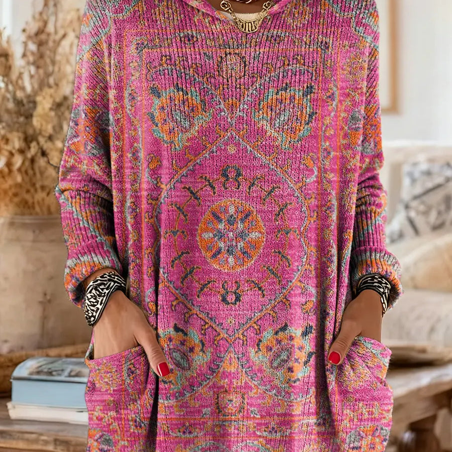 Aimee - Cozy Hooded Knit Sweater