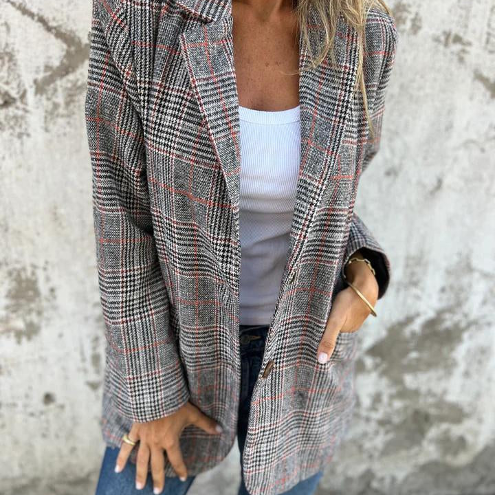 LUCINDA™ - Classic Plaid Blazer