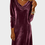 Freya - Loose Velvet Dress