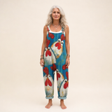 Konstanze | Dungarees with Poppy Floral Print