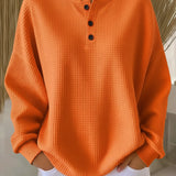 Anne - Cozy Waffle Knit Henley