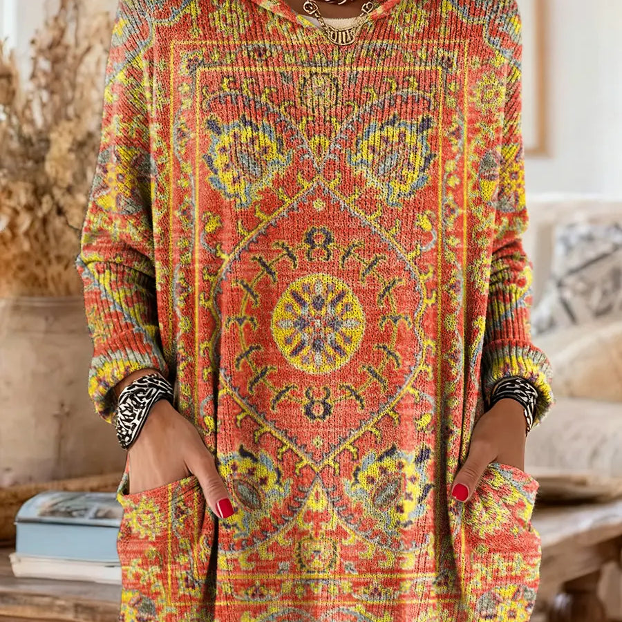 Aimee - Cozy Hooded Knit Sweater