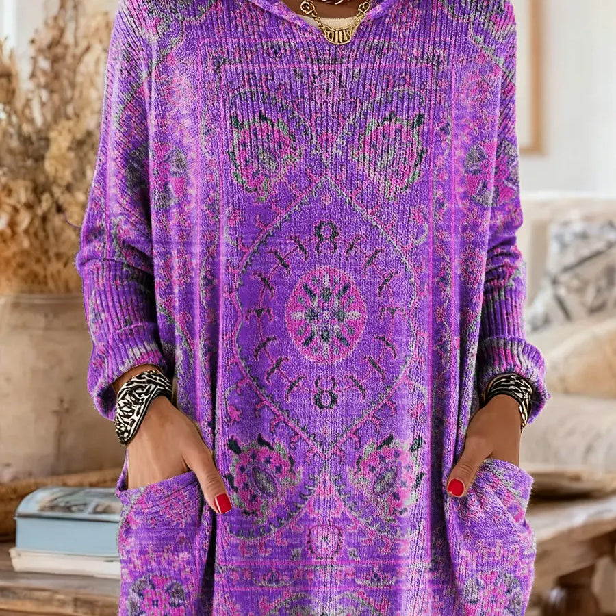 Aimee - Cozy Hooded Knit Sweater