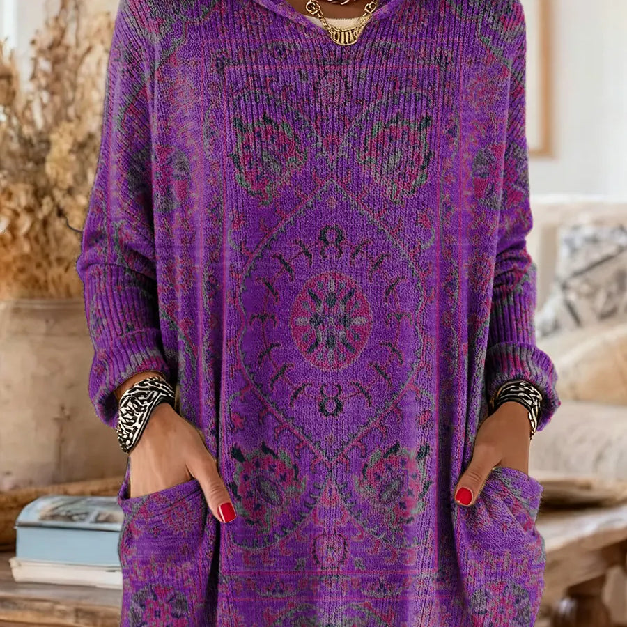 Aimee - Cozy Hooded Knit Sweater