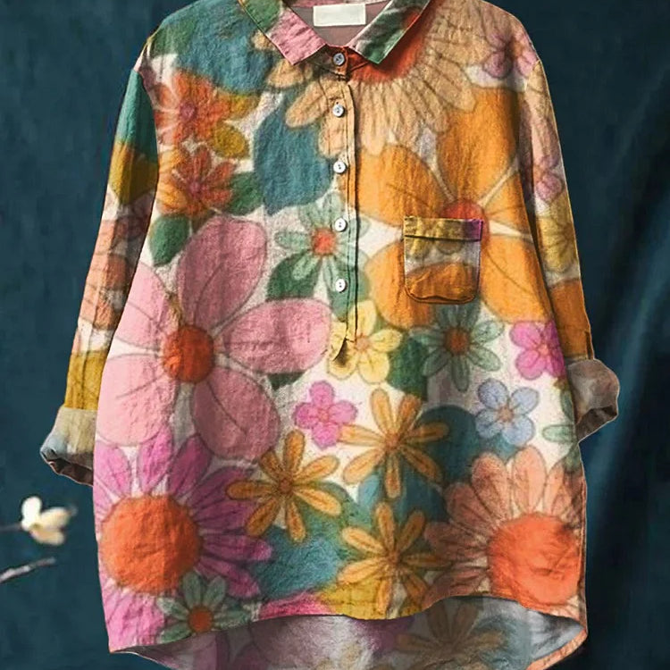 LARA™ - Floral Art Shirt