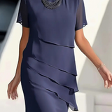 Aria - Timeless Chiffon Layered Dress