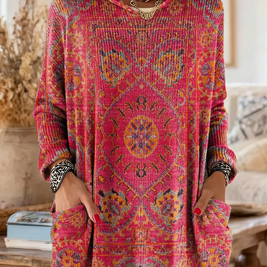 Aimee - Cozy Hooded Knit Sweater