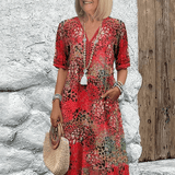 Elaisa | Elegant Floral Midi Dress