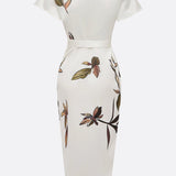 Ruby - Timeless Floral Wrap Dress
