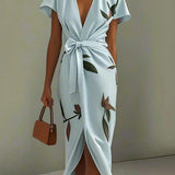 Ruby - Timeless Floral Wrap Dress