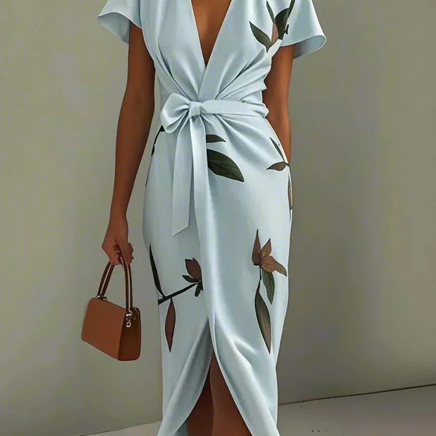 Ruby - Timeless Floral Wrap Dress