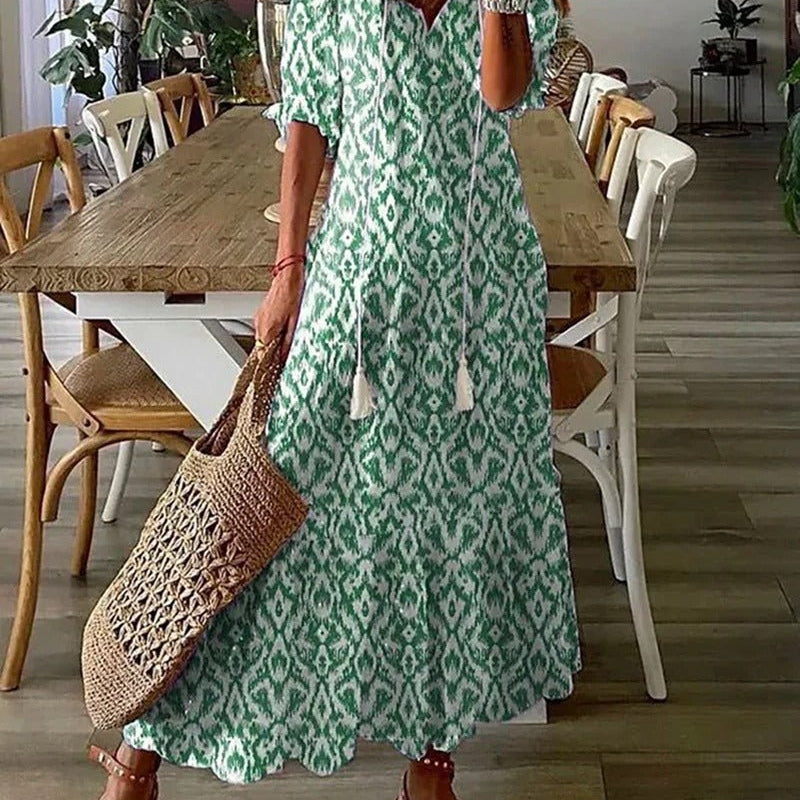 Lana - Figure-Flattering Boho Maxi Dress