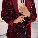 LUXARA™ -Shimmer Sequin Blazer