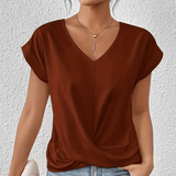 Luna | Tummy tucking V-neck top