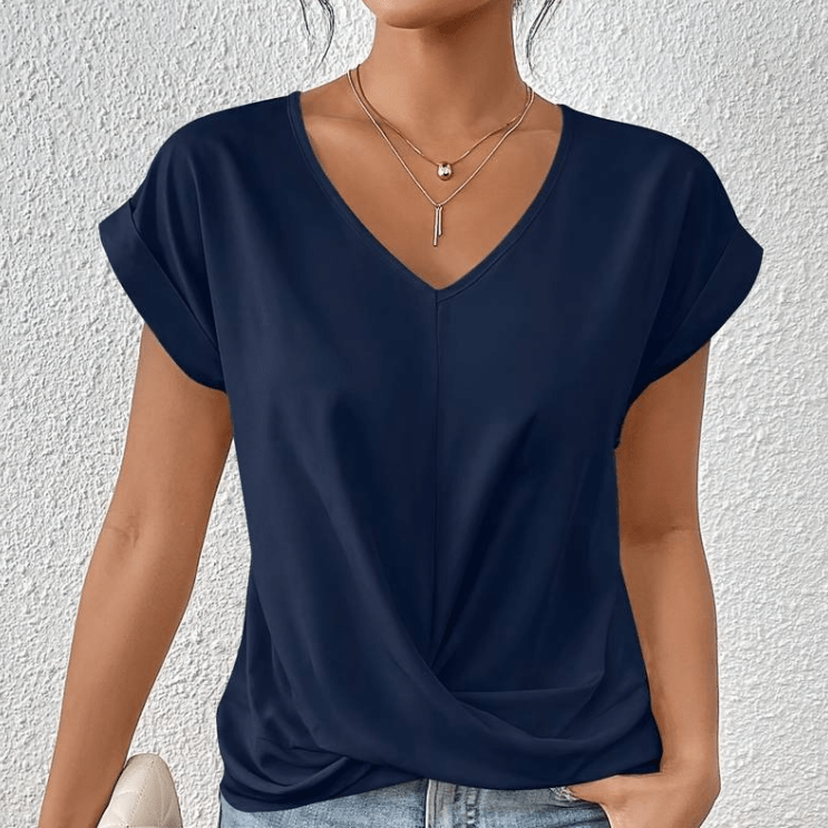 Luna | Tummy tucking V-neck top