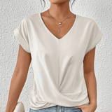 Luna | Tummy tucking V-neck top