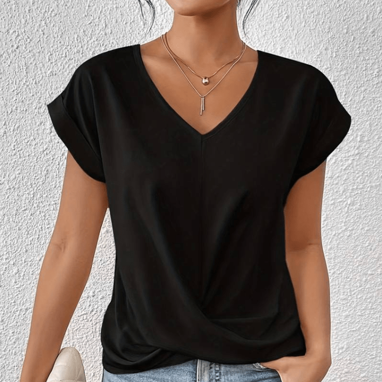 Luna | Tummy tucking V-neck top