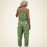 Madlaina | Dungarees in Soft Green