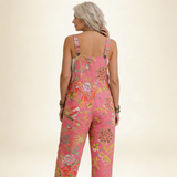 Crescenzia | Dungarees with Tropical Floral Print