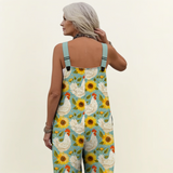 Melchiora | Dungarees with Sunflower Print