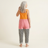 Maximiliana | Dungarees with Colourblock Sunny Print