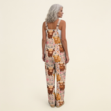 Oktavia | Dungarees with Delicate Rural Boho Print