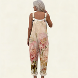 Heidrun | Dungarees with Pastel Floral Print